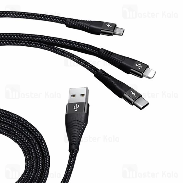 کابل سه سر توتو TOTU B3BB-04 1 Split TO 3 Cable توان 2.1 آمپر