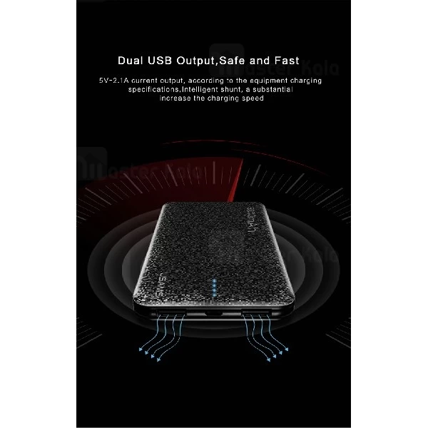 پاوربانک 5000 میلی آمپر یوسامز USAMS US-CD20 Power Bank توان 2.1 آمپر