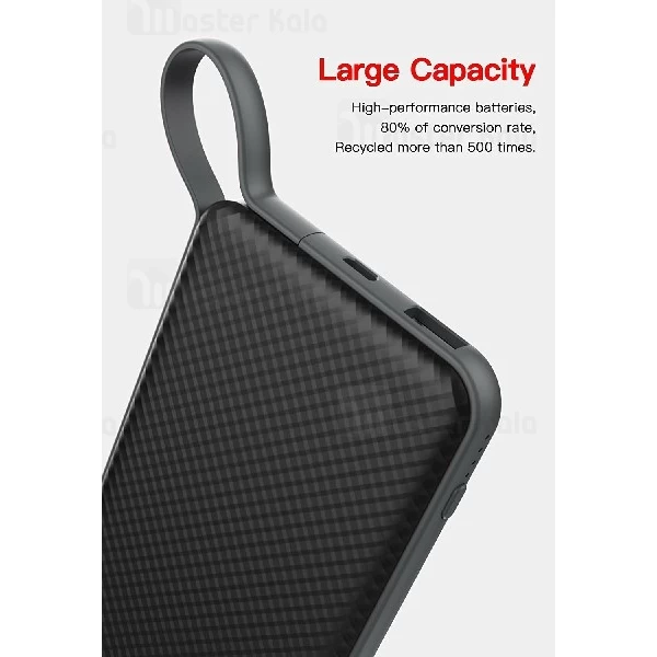 پاوربانک 10000 میلی آمپر یسیدو Yesido YP-03 دارای کابل متصل و توان 2 آمپر