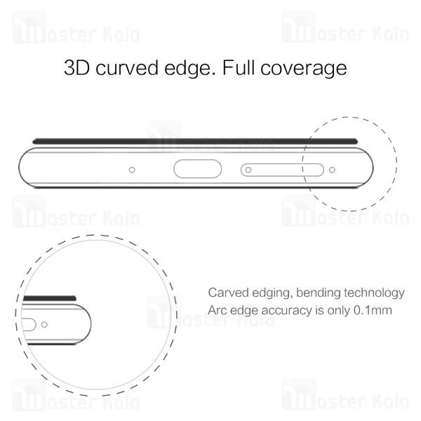 محافظ صفحه شیشه ای تمام صفحه نیلکین Huawei Mate 20 Pro / Porsche Design Nillkin CP+ Max