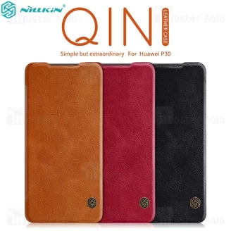 کیف چرمی نیلکین هواوی Huawei P30 Nillkin Qin Leather Case