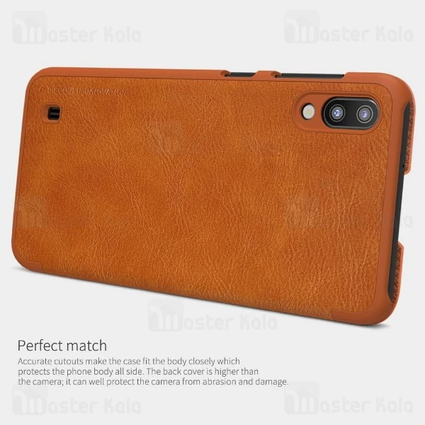 کیف چرمی Samsung Galaxy M10 Nillkin Qin Leather Case