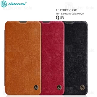 کیف چرمی نیلکین سامسونگ Samsung Galaxy M20 Nillkin Qin Leather Case