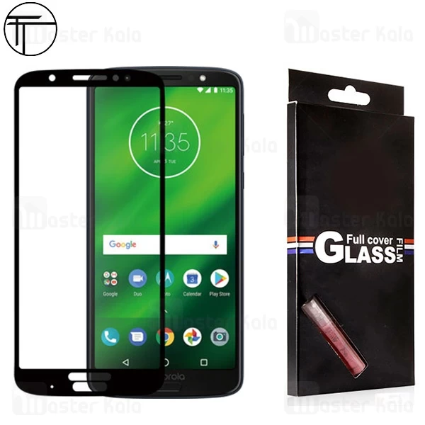محافظ صفحه شیشه ای تمام صفحه تمام چسب TT موتورولا Motorola Moto G6 Plus