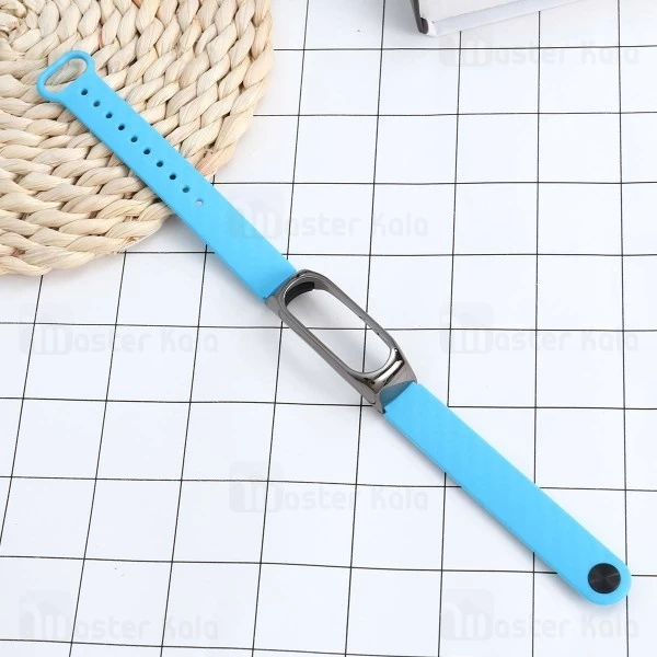 بند فیبرکربنی فریم فلزی دستبند سلامتی شیائومی Xiaomi Mi Band 2