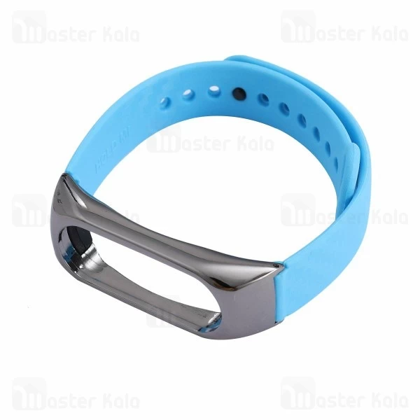 بند فیبرکربنی فریم فلزی دستبند سلامتی شیائومی Xiaomi Mi Band 2