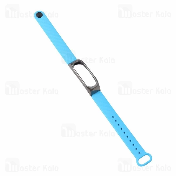 بند فیبرکربنی فریم فلزی دستبند سلامتی شیائومی Xiaomi Mi Band 2