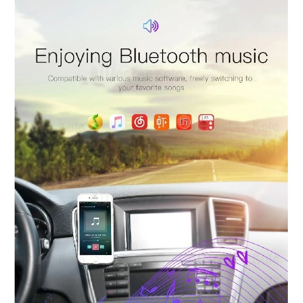 شارژر فندکی و پخش کننده بلوتوث Baseus Locomotive MP3 Vehicle CCALL-RH01 فلش خور