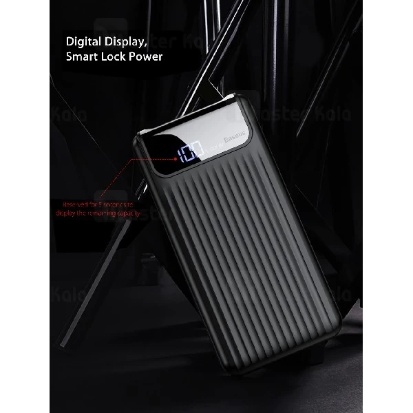 پاوربانک 10000 فست شارژ بیسوس Baseus Thin QC3.0 M+T Digital Display PPYZ-C01