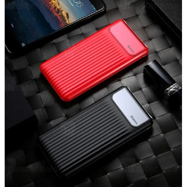 پاوربانک 10000 فست شارژ بیسوس Baseus Thin QC3.0 M+T Digital Display PPYZ-C01