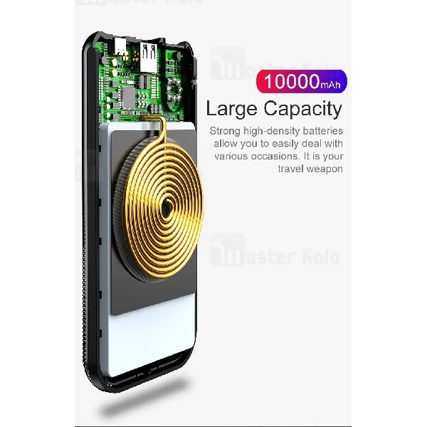 پاوربانک وایرلس 10000 میلی آمپر بیسوس Baseus Thin Version PPALL-QY01