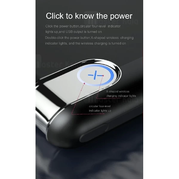 پاوربانک وایرلس 10000 میلی آمپر بیسوس Baseus Thin Version PPALL-QY01