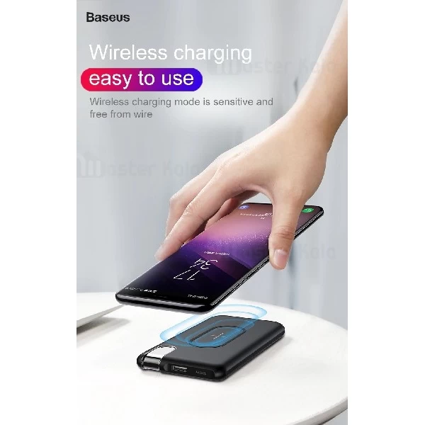 پاوربانک وایرلس 10000 میلی آمپر بیسوس Baseus Thin Version PPALL-QY01