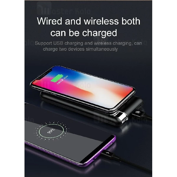 پاوربانک وایرلس 10000 میلی آمپر بیسوس Baseus Thin Version PPALL-QY01