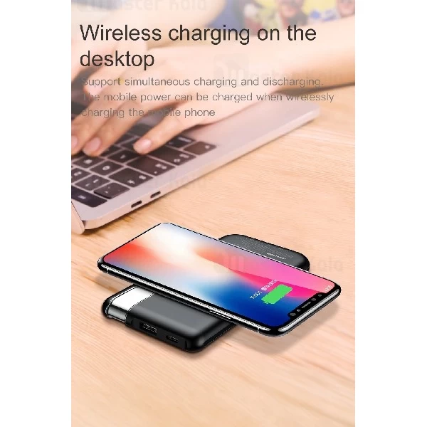 پاوربانک وایرلس 10000 میلی آمپر بیسوس Baseus Thin Version PPALL-QY01