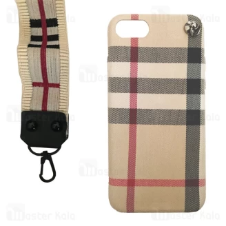 قاب فانتزی پارچه ای آیفون Apple iPhone 7 / 8 دارای بند نگهدارنده