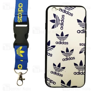 قاب فانتزی آدیداس آیفون Apple iPhone 6 / 6s دارای بند نگهدارنده