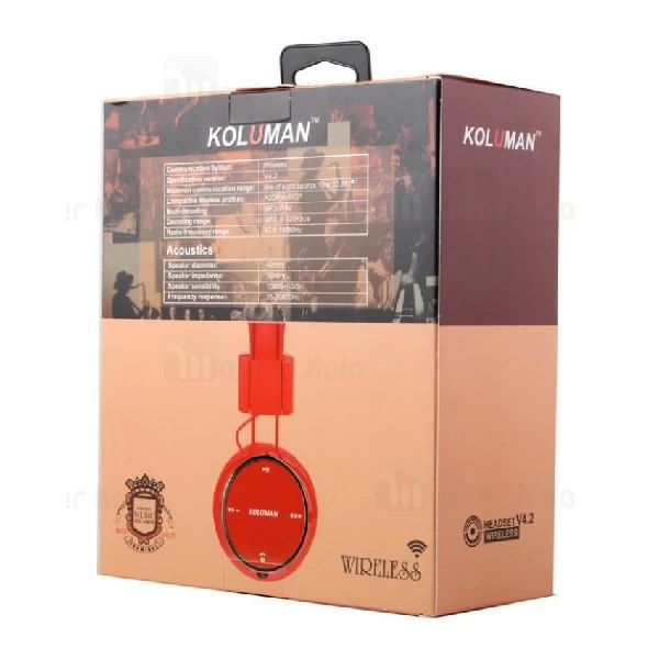 هدفون بلوتوث کلومن KOLUMAN K2 Bluetooth Headphone رم خور