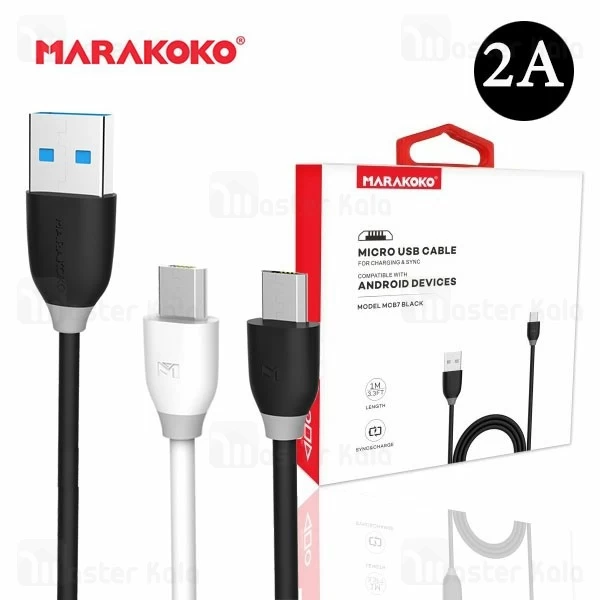 کابل میکرو یو اس بی ماراکوکو Marakoko MCB7 توان 2 آمپر با طول 1 متر