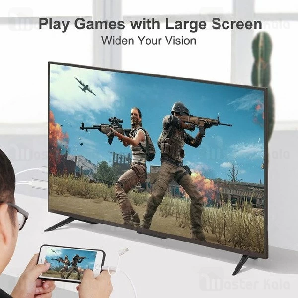 کابل HDMI سه سر ONTEN OTN-7537A Plug And Play انتقال تصویر و شارژ