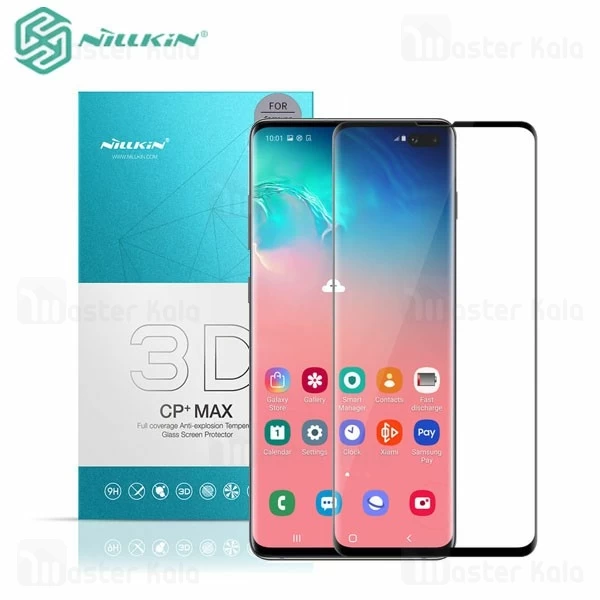 محافظ صفحه شیشه ای تمام صفحه نیلکین Samsung Galaxy S10 Plus Nillkin CP+ Max