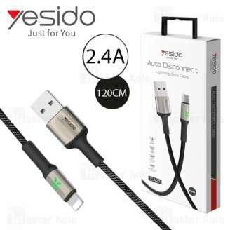 کابل لایتنینگ یسیدو Yesido CA27 Cable دارای قطع کن خودکار و توان 2.4 آمپر