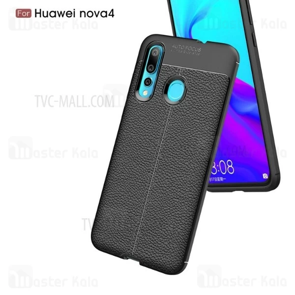 قاب طرح چرم Huawei Nova 4 Auto Focus Jelly Case