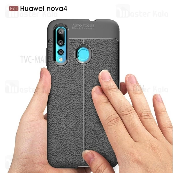 قاب طرح چرم Huawei Nova 4 Auto Focus Jelly Case