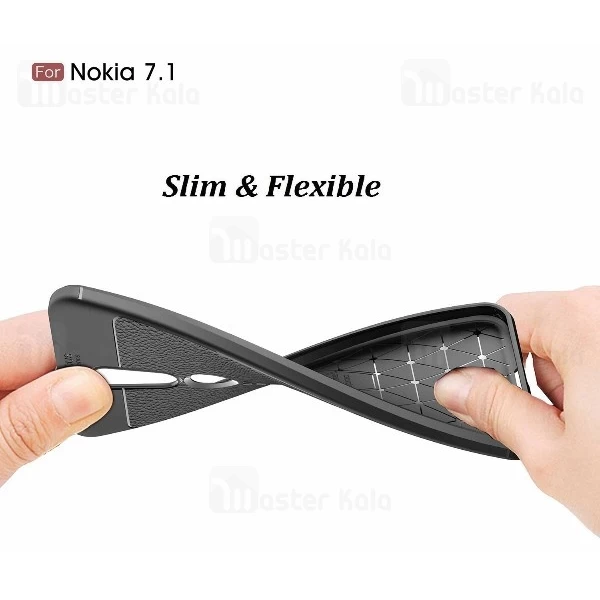 قاب طرح چرم Nokia 7.1 Auto Focus Jelly Case