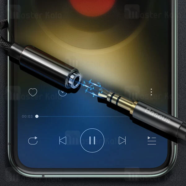 کابل تبدیل Lightning به پورت AUX بیسوس Baseus iP Male to 3.5mm Female L3.5 Adapter CALL3-01 