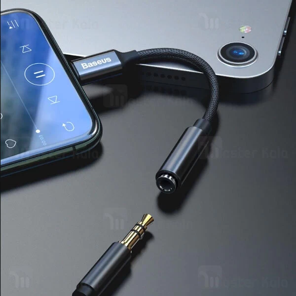 کابل تبدیل Lightning به پورت AUX بیسوس Baseus iP Male to 3.5mm Female L3.5 Adapter CALL3-01 