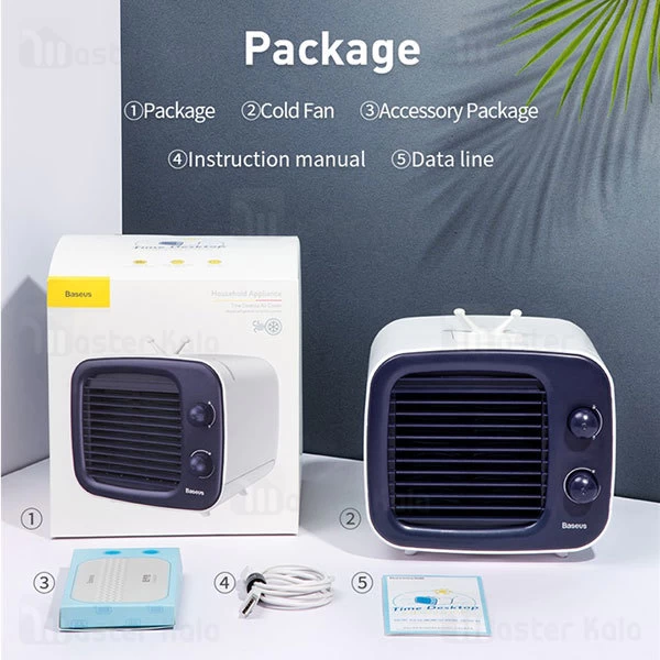 فن کولر رومیزی بیسوس Baseus Time desktop evaporative cooler CXTM-23 دارای منبع آب