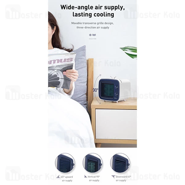 فن کولر رومیزی بیسوس Baseus Time desktop evaporative cooler CXTM-23 دارای منبع آب