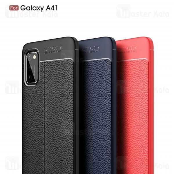 قاب طرح چرم Samsung Galaxy A41 Auto Focus Jelly Case