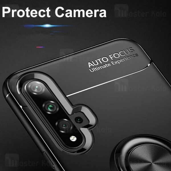 قاب ژله ای طرح چرم انگشتی هواوی Huawei Honor 20 / Nova 5T AutoFocus Magnetic Ring
