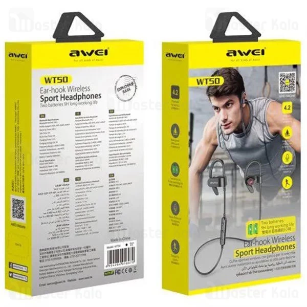 هندزفری بلوتوث گردنی اوی Awei WT50 طراحی ورزشی