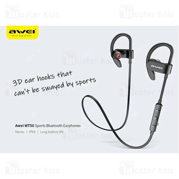 هندزفری بلوتوث گردنی اوی Awei WT50 طراحی ورزشی