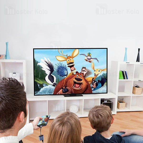 کابل تبدیل پورت Type-C به HDMI و Type-C بیسوس Baseus USB-C to 2x HDMI and USB-C PD CAHUB-I0G