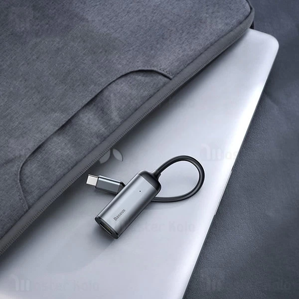 کابل تبدیل پورت تایپ سی به پورت LAN بیسوس Baseus Type-C to RJ45 interface HUB adapter CAHUB-H0G