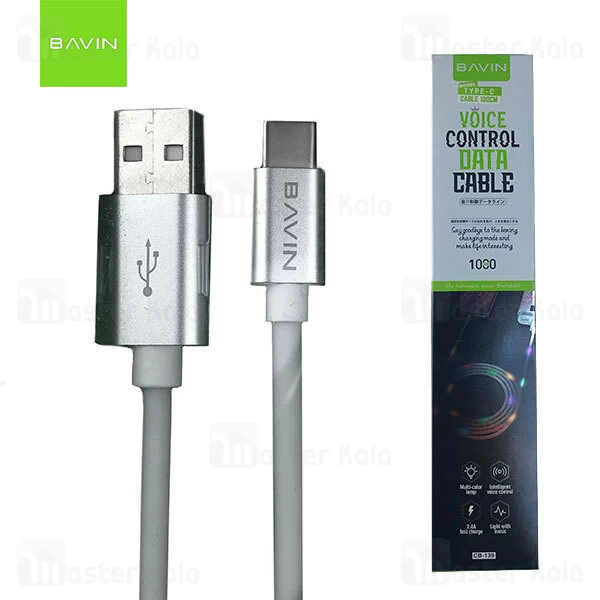 کابل Type C باوین Bavin CB-139 Cable توان 2.4 آمپر و طول 1 متر