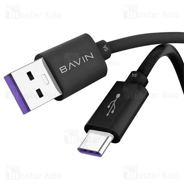 کابل Type C باوین Bavin CB-152 SuperCharge Cable توان 5 آمپر و طول 1 متر