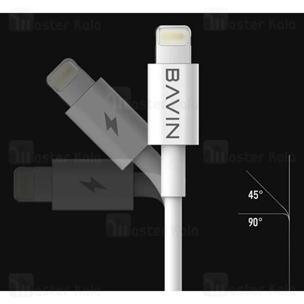 کابل Type C به لایتنینگ باوین Bavin CB-169 PD Cable توان 3 آمپر و طول 1 متر