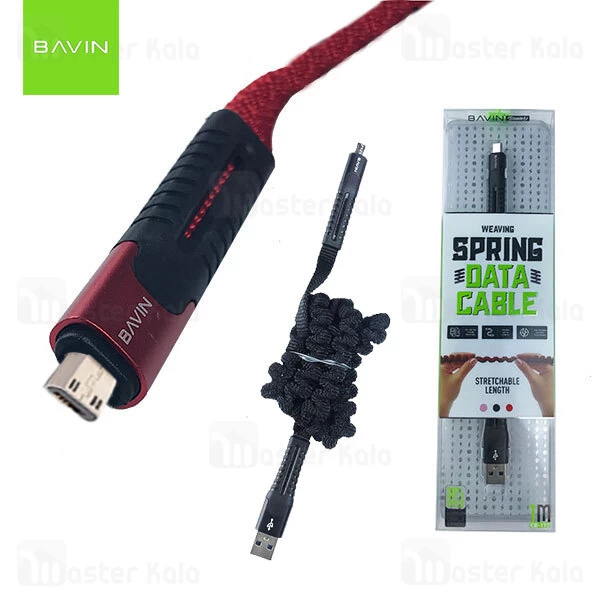 کابل میکرو یو اس بی باوین Bavin CB-172 Cable توان 2.4 آمپر و طول 1 متر