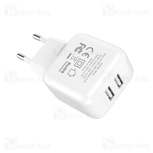 شارژر دیواری بروفون Borofone BA18 2.1A Vigorous دو پورت