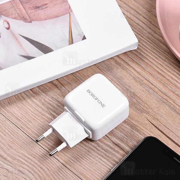 شارژر دیواری بروفون Borofone BA18 2.1A Vigorous دو پورت