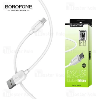 کابل میکرو یو اس بی بروفون Borofone BX14 Linkjet Cable توان 2 آمپر و طول 1 متر