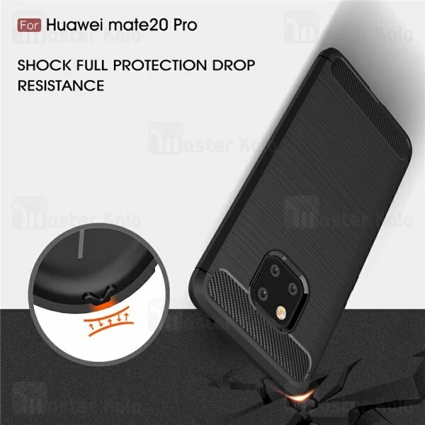 قاب محافظ ژله ای Huawei Mate 20 Pro Fiber Carbon Rugged Armor Case