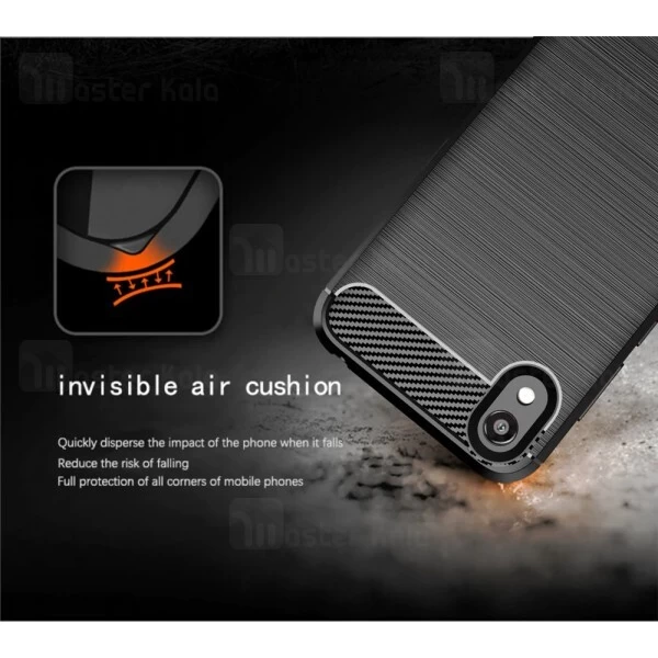 قاب محافظ ژله ای Huawei Honor 8s / Y5 2019 Fiber Carbon Rugged Armor Case