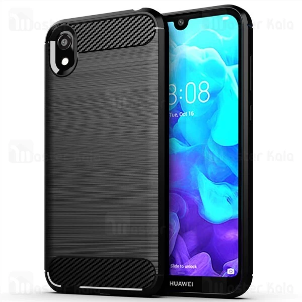قاب محافظ ژله ای Huawei Honor 8s / Y5 2019 Fiber Carbon Rugged Armor Case