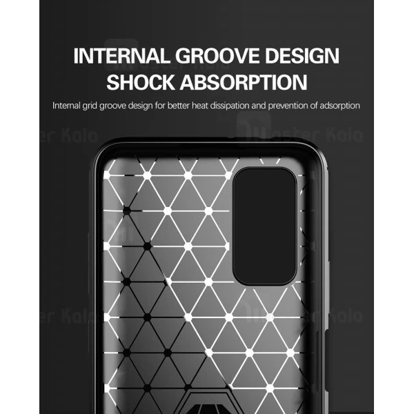 قاب محافظ ژله ای Huawei Honor V30 / V30 Pro Fiber Carbon Rugged Armor Case